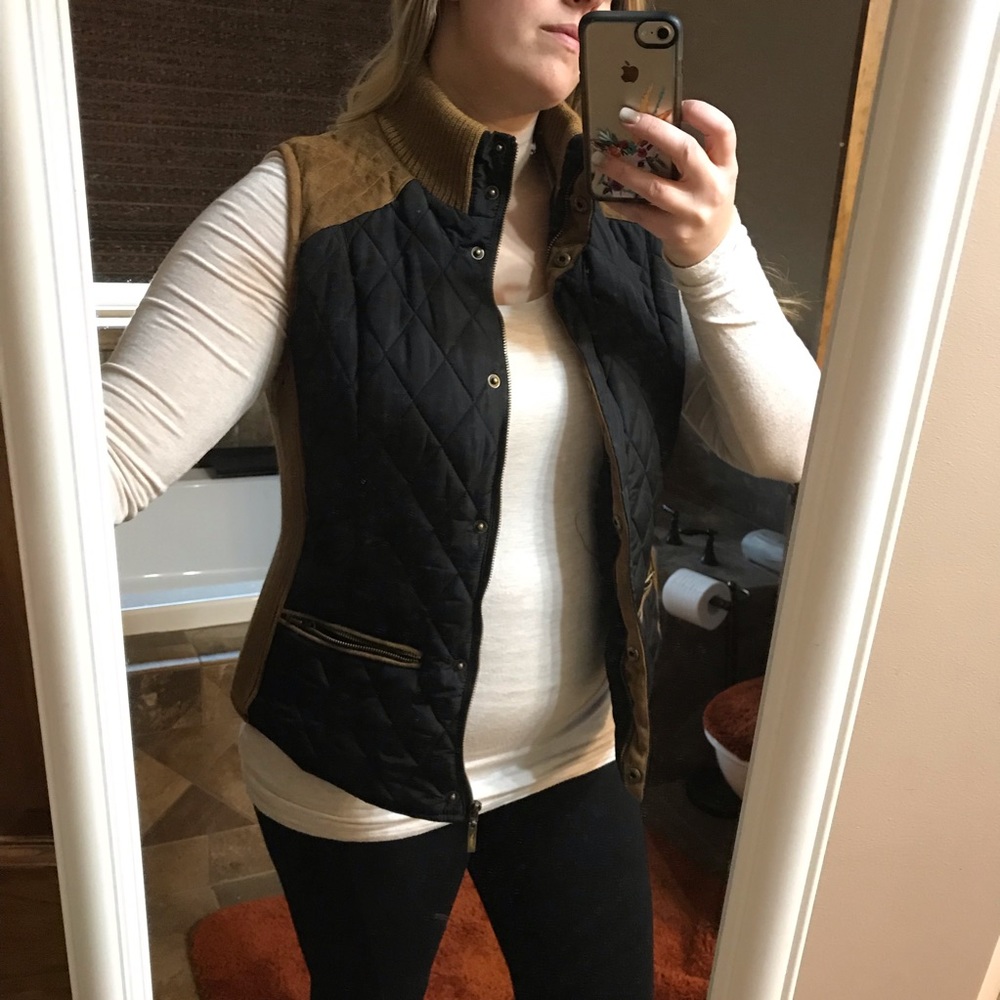 Montana Co Black Cognac Vest